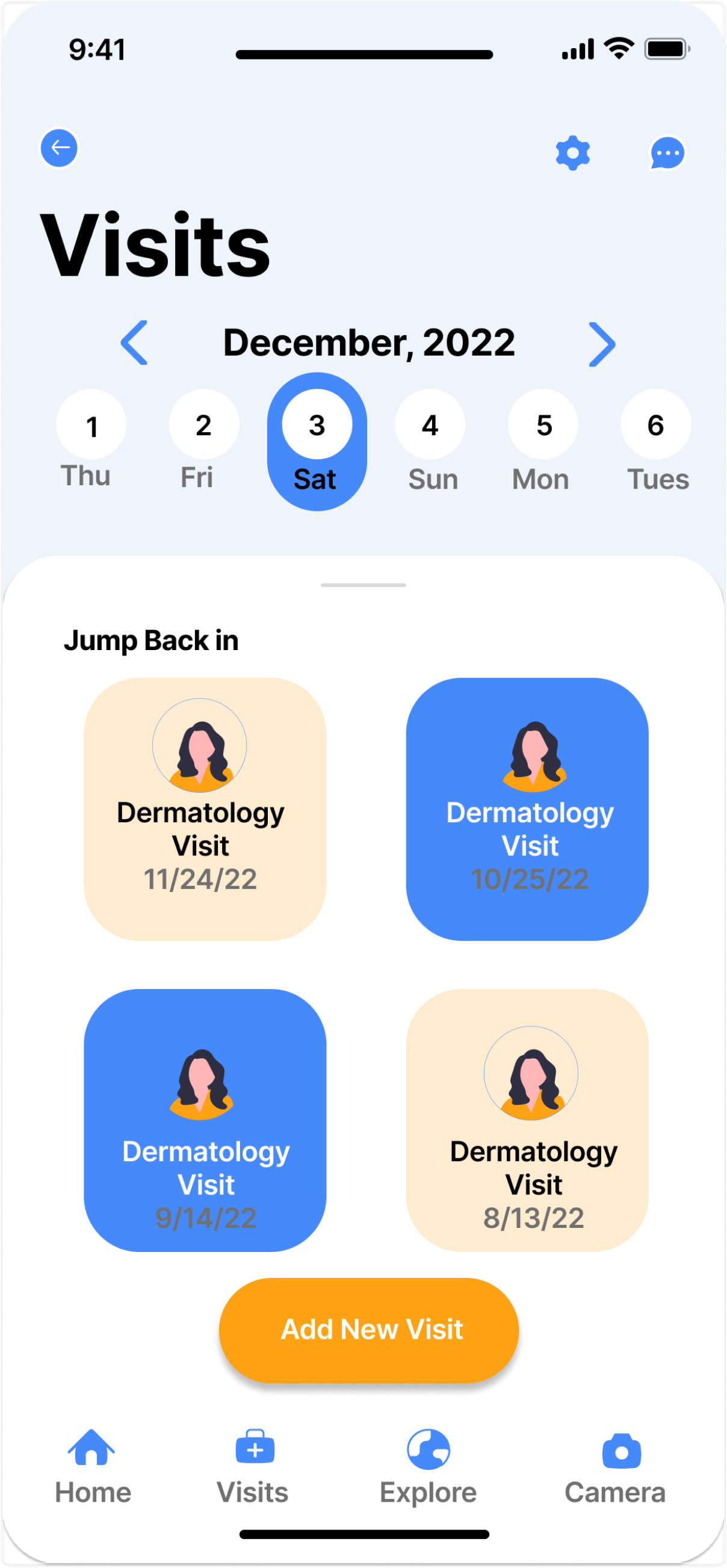 image of app routine visits